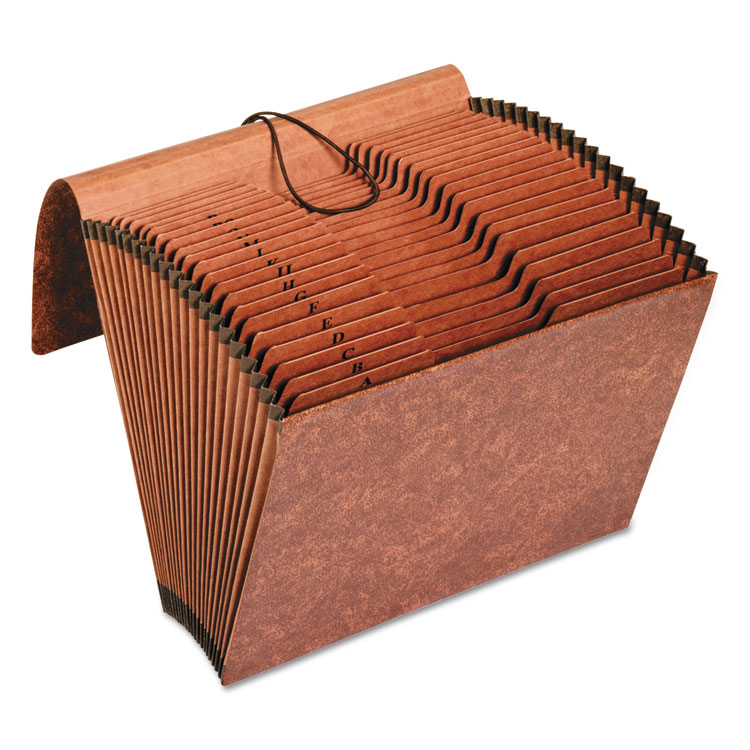 Pendaflex Heavy-Duty Expanding File with Reinforced Flap, 21 Sections, Elastic Cord Closure, 1/3-Cut Tabs, Letter Size, Redrope (PFXR117ALHD)