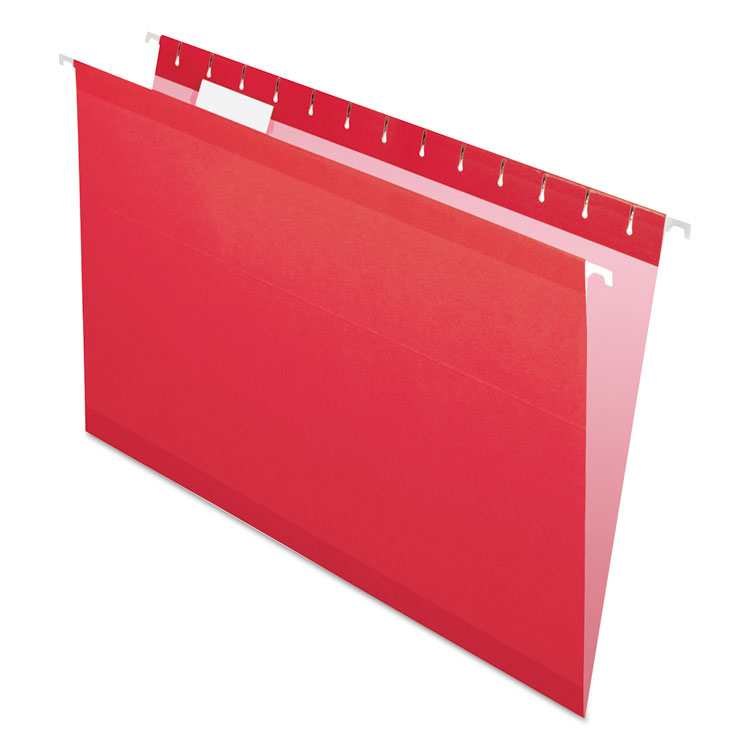 Pendaflex Colored Reinforced Hanging Folders, Legal Size, 1/5-Cut Tabs, Assorted Colors, 25/Box (PFX415315ASST)