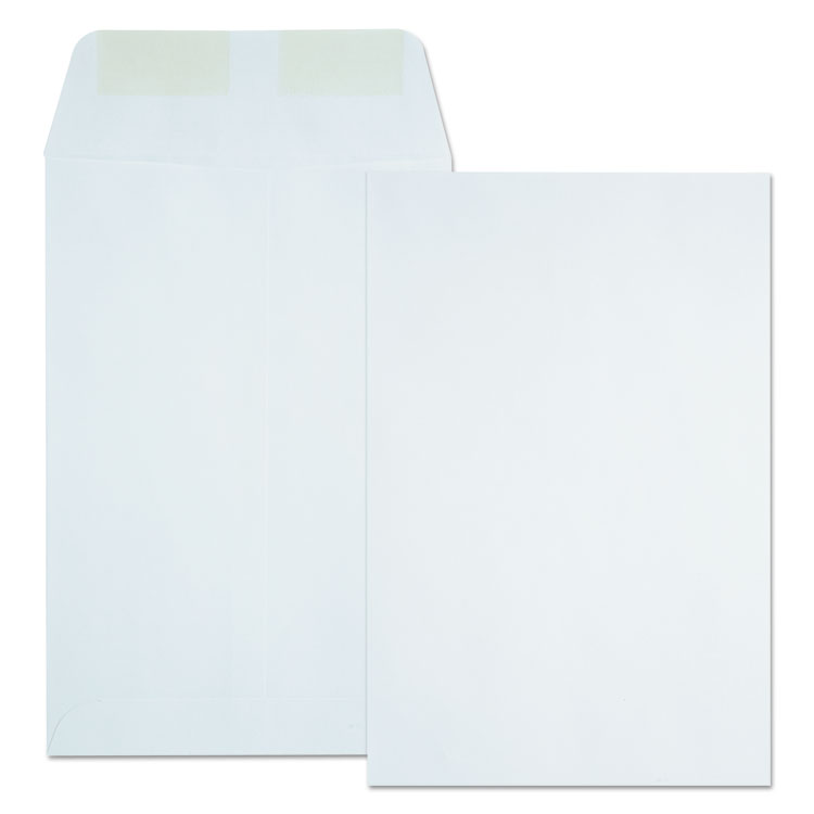 Quality Park Catalog Envelope, 24 lb Bond Weight Paper, #1, Square Flap, Gummed Closure, 6 x 9, White, 500/Box (QUA40788)