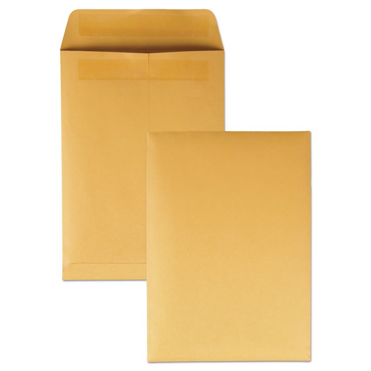 Quality Park Redi-Seal Catalog Envelope, #6, Cheese Blade Flap, Redi-Seal Adhesive Closure, 7.5 x 10.5, Brown Kraft, 250/Box (QUA43462)