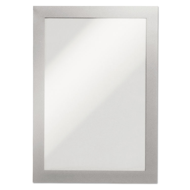 Durable DURAFRAME Sign Holder, 5.5 x 8.5, Silver, 2/Pack (DBL491323)