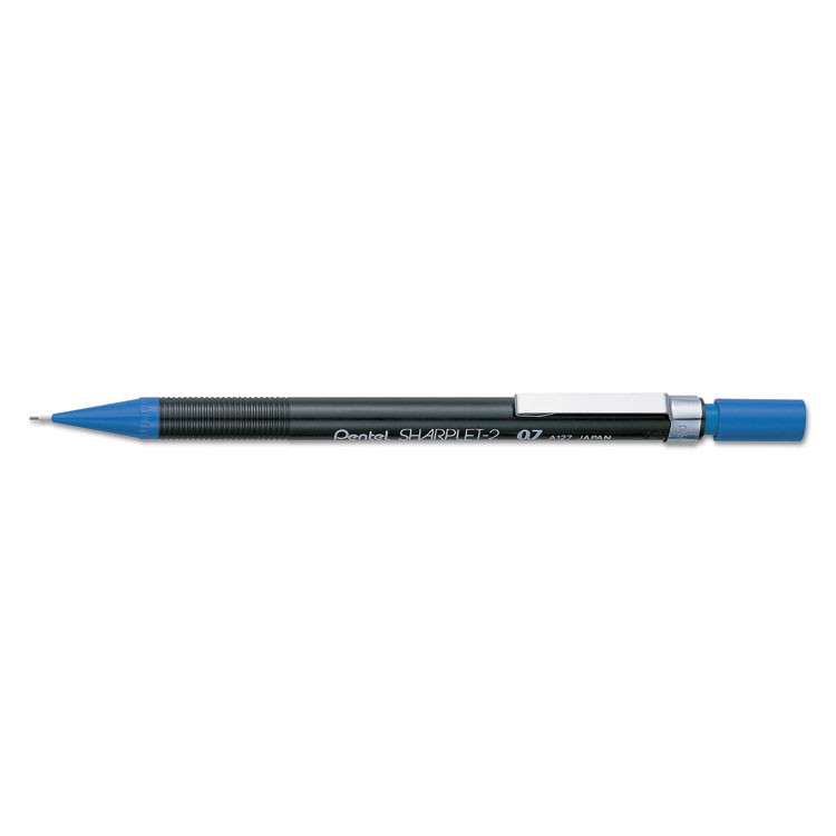Pentel Sharplet-2 Mechanical Pencil, 0.7 mm, HB (#2), Black Lead, Dark Blue Barrel (PENA127C)