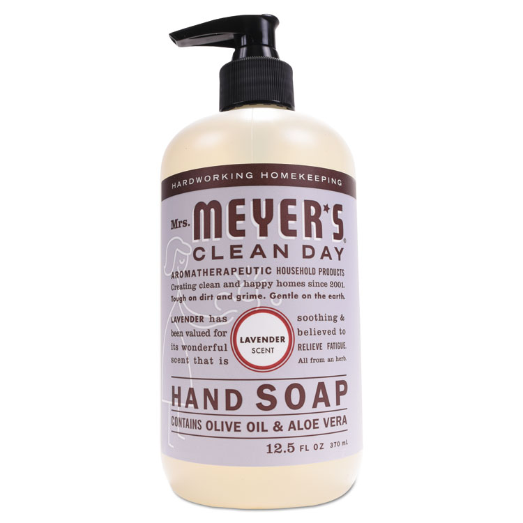 Mrs. Meyer's Clean Day Liquid Hand Soap, Lavender Scent, 12.5 oz (SJN651311EA)