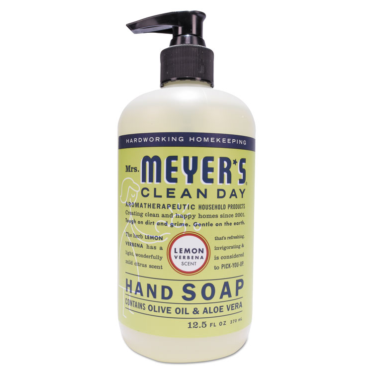 Mrs. Meyer's Clean Day Liquid Hand Soap, Lemon Verbena Scent, 12.5 oz (SJN373205EA)