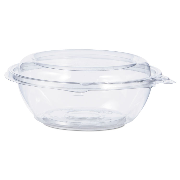 Dart Tamper-Resistant, Tamper-Evident Bowls with Dome Lid, 8 oz, 5.5" Diameter x 2.1" h, Clear, Plastic, 240/Carton (DCCCTR8BD)
