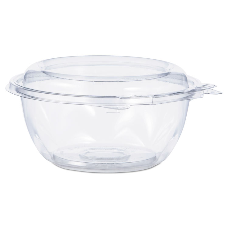 Dart Tamper-Resistant, Tamper-Evident Bowls with Dome Lid, 12 oz, 5.5" Diameter x 2.6" h, Clear, Plastic, 240/Carton (DCCCTR12BD)
