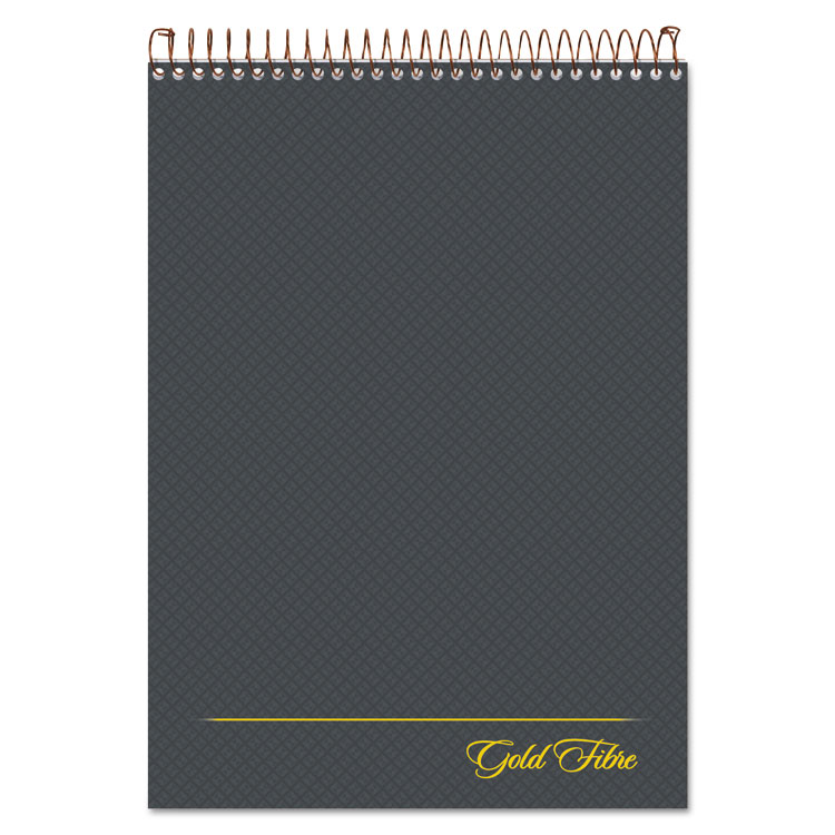 Ampad Gold Fibre Wirebound Project Notes Pad, Project-Management Format, Gray Cover, 70 White 8.5 x 11.75 Sheets (TOP20813)