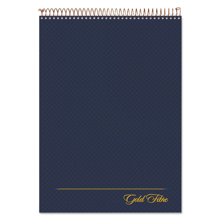 Ampad Gold Fibre Wirebound Project Notes Pad, Project-Management Format, Navy Cover, 70 White 8.5 x 11.75 Sheets (TOP20815)