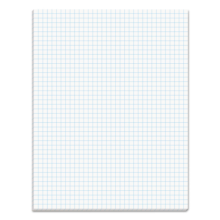 TOPS Quadrille Pads, Quadrille Rule (4 sq/in), 50 White 8.5 x 11 Sheets (TOP33041)