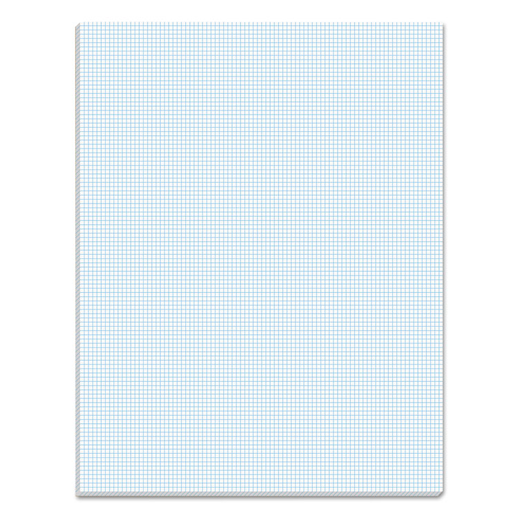 TOPS Quadrille Pads, Quadrille Rule (10 sq/in), 50 White 8.5 x 11 Sheets (TOP33101)