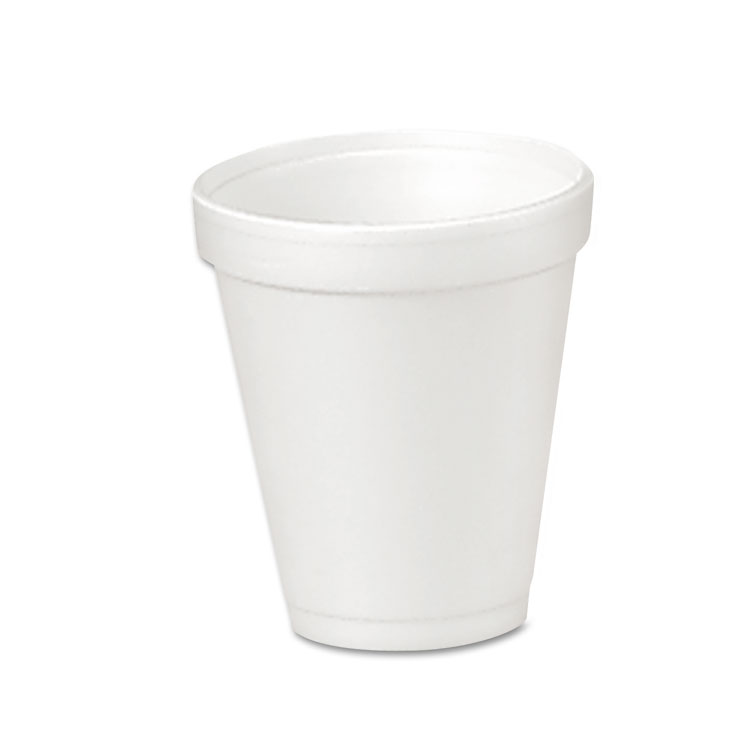 Dart Foam Drink Cups, 4 oz, 50/Bag, 20 Bags/Carton (DCC4J4)