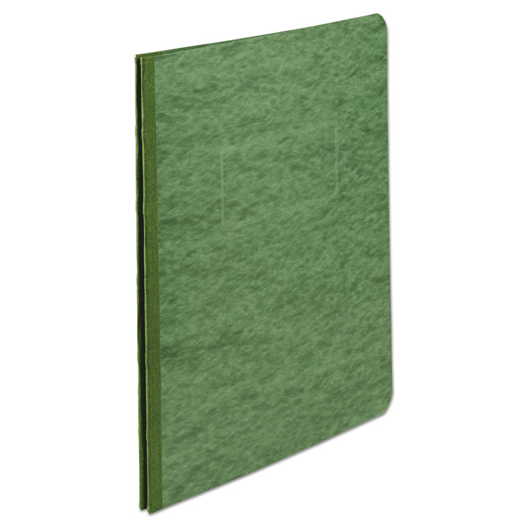 ACCO Pressboard Report Cover with Tyvek Reinforced Hinge, Two-Piece Prong Fastener, 3" Capacity, 8.5 x 11, Dark Green/Dark Green (ACC25976) - Image 2