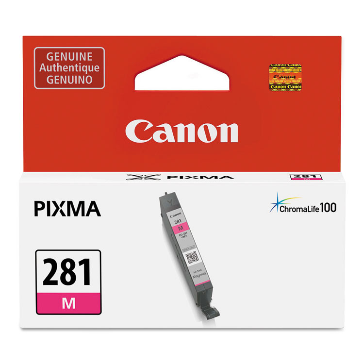 CNM2089C001 - Canon 2089C001 (CLI-281) ChromaLife100+ Ink, 233 Page-Yield, Magenta (CNM2089C001)