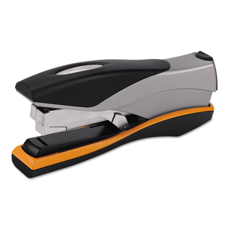 Swingline Optima 40 Desktop Stapler, 40-Sheet Capacity, Silver/Black/Orange (SWI87845)