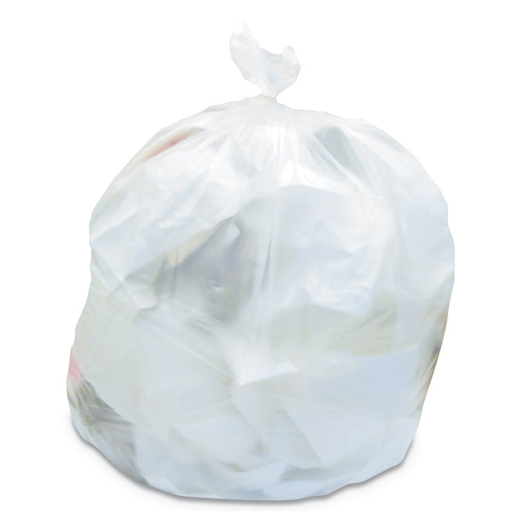 Heritage Linear Low-Density Can Liners, 60 gal, 2 mil, 38" x 58", Clear, 100/Carton (HERH7658QC)
