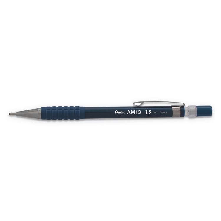 Pentel Sharp Mechanical Pencil, 1.3 mm, HB (#2), Black Lead, Blue Barrel (PENAM13C)