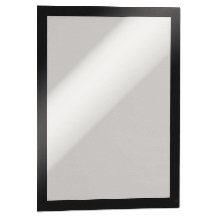 Durable DURAFRAME Sign Holder, 8.5 x 11, Black Frame, 2/Pack (DBL476801)