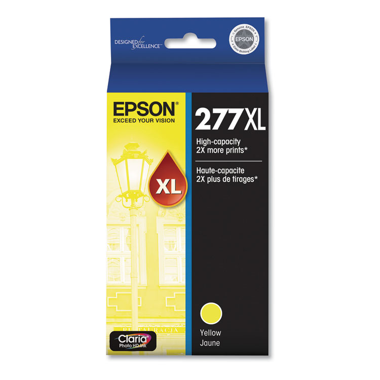 EPST277XL420S - Epson T277XL420-S (277XL) Claria High-Yield Ink, 740 Page-Yield, Yellow (EPST277XL420S)