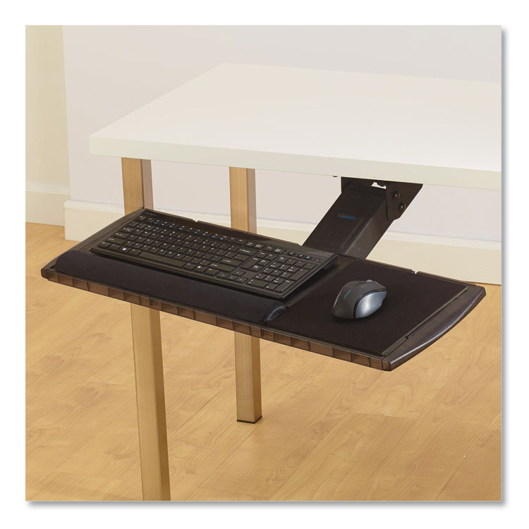 Kensington Adjustable Keyboard Platform with SmartFit System, 21.25w x 10d, Black (KMW60718)