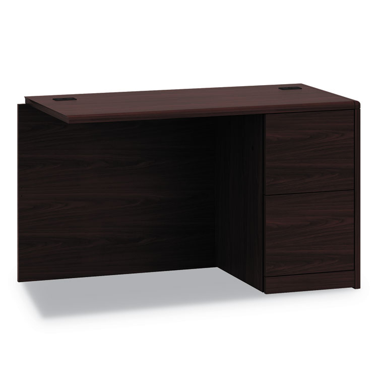 HON 10700 Series Full Right Pedestal Return, 48w x 24d x 29.5h, Mahogany (HON10711RNN)