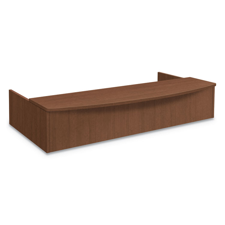 HON Foundation Reception Station with Bow Front, 72" x 36" x 14.25", Shaker Cherry (HONLMRECPF)