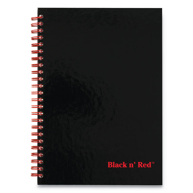 Black n' Red Hardcover Twinwire Notebooks, SCRIBZEE Compatible, 1-Subject, Wide/Legal Rule, Black/Red Cover, (70) 9.88 x 6.88 Sheets (JDK400110532)