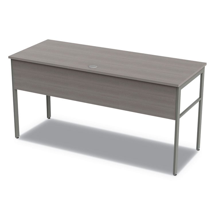 Linea Italia Urban Series Desk Workstation, 59" x 23.75" x 29.5", Ash (LITUR601ASH)