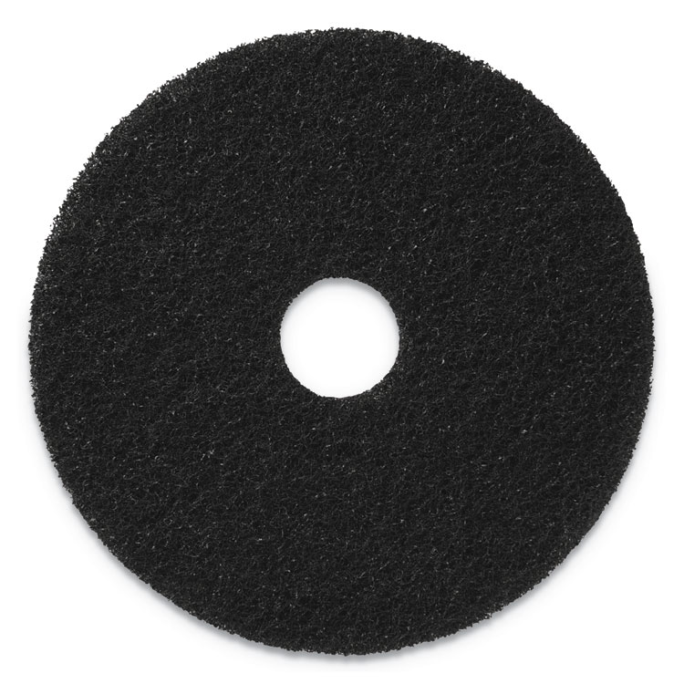 Americo Stripping Pads, 19" Diameter, Black, 5/Carton (AM7400119)