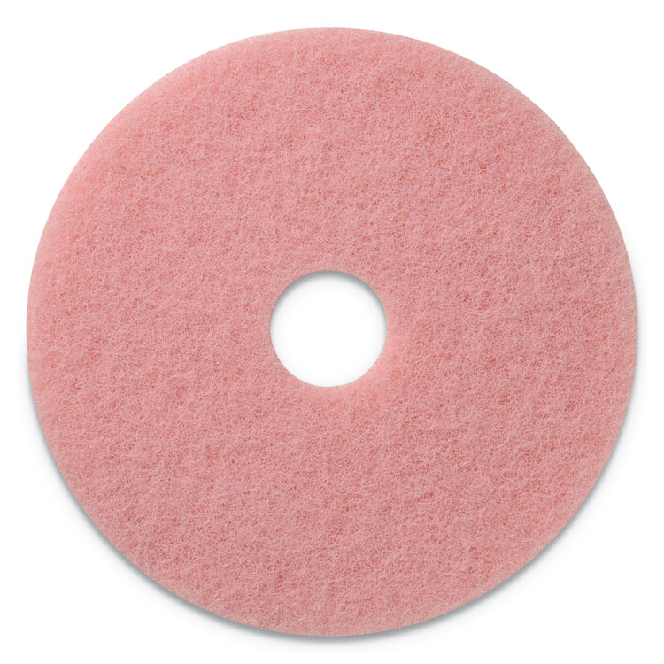 Americo Remover Burnishing Pads, 27" Diameter, Pink, 2/Carton (AM7403427)