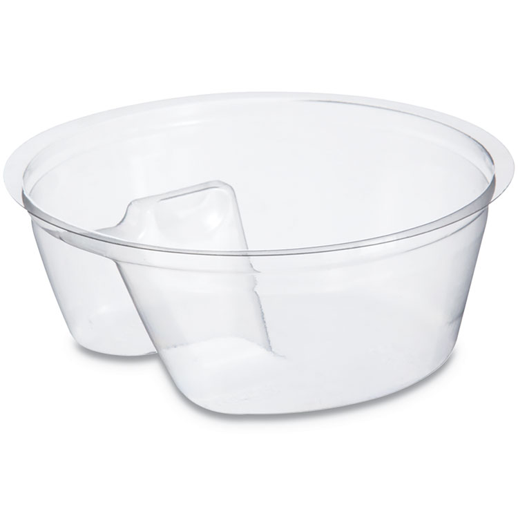 Dart Single Compartment Cup Insert, 3.5 oz, Plastic, Clear, 1,000/Carton (DCCPF35C1)