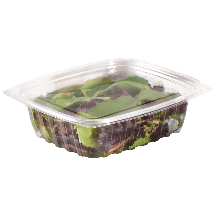 Dart ClearPac Clear Container Lids, Flat, 6.5 x 7.5, Clear, Plastic, 63/Pack, 8 Packs/Carton (DCCC32DLR)