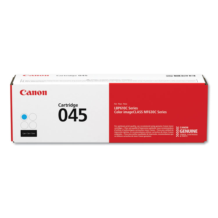 Canon 1241C001 (045) Toner, 1,300 Page-Yield, Cyan (CNM1241C001)