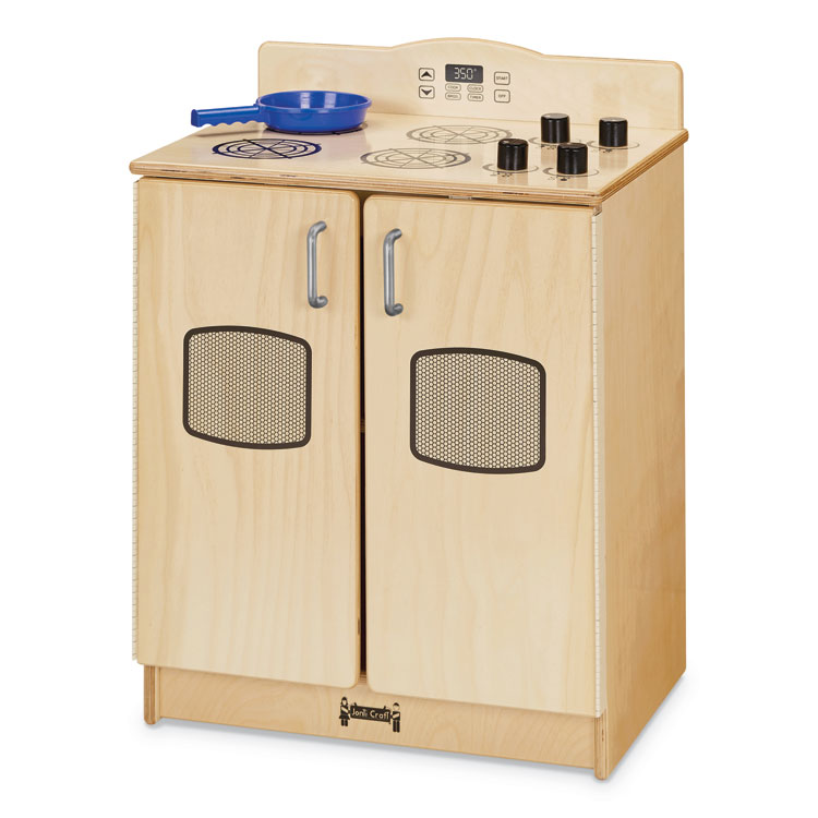 JONTI-CRAFT, INC. Culinary Creations Birch Kitchen, Stove, 20w x 15d x 27h, Birch (JNT2409JC)