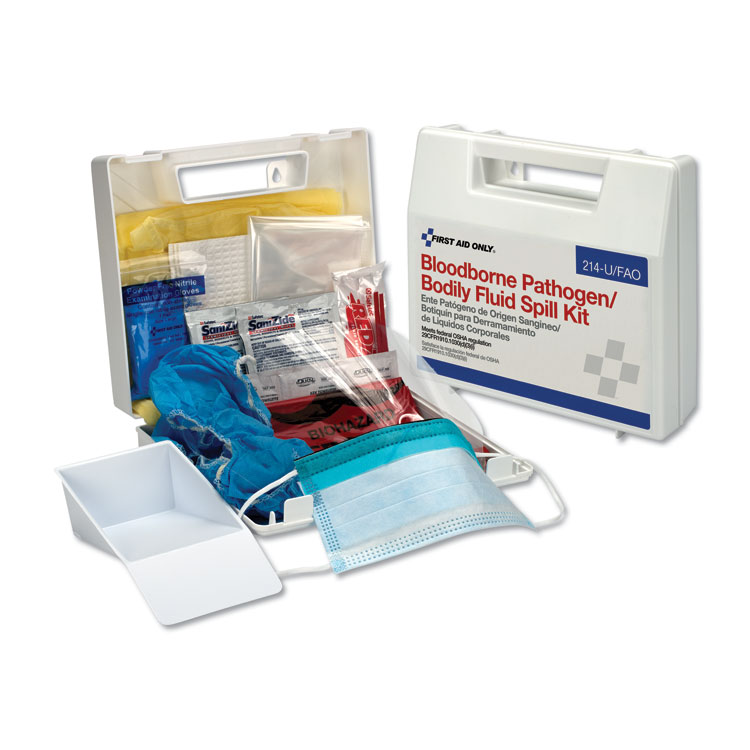 First Aid Only BBP Spill Cleanup Kit, 2.5 x 9 x 8 (FAO214UFAO)