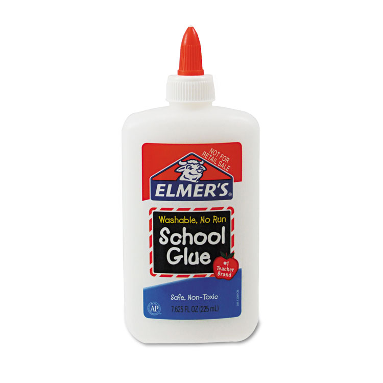 Elmer's School Glue, 8 oz, Dries Clear (EPIE308NR)