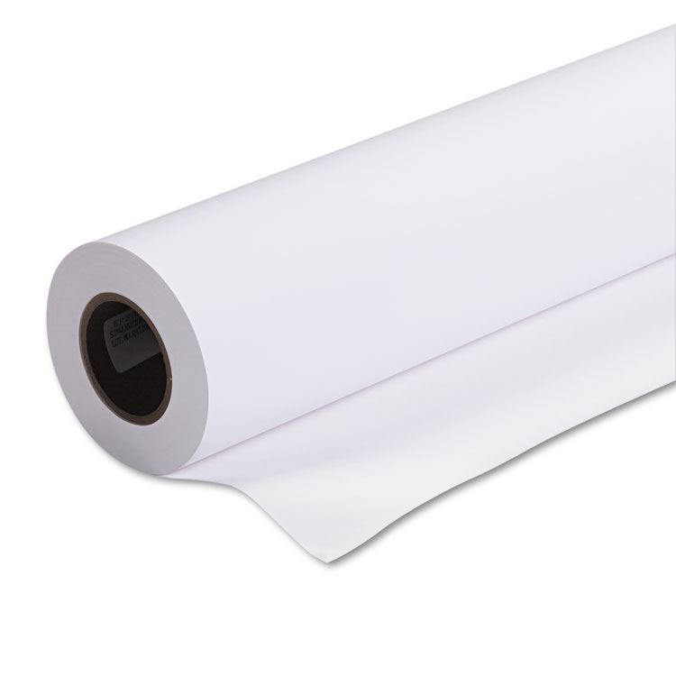 Epson Singleweight Matte Paper, 5 mil, 24" x 131.7 ft, Matte White (EPSS041853)