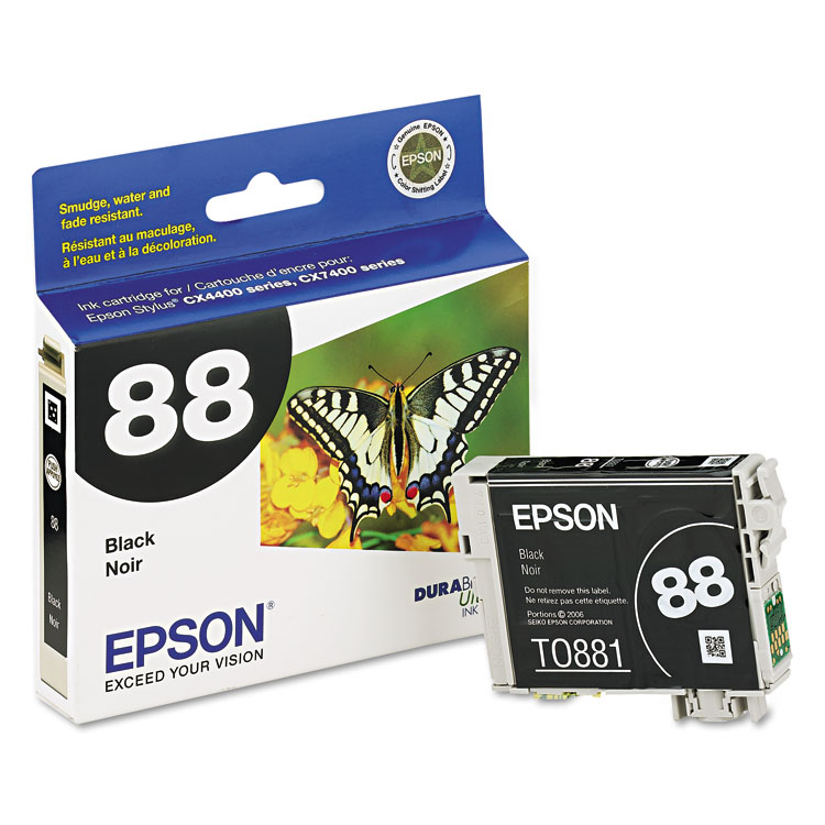 Epson T088120-S (88) Ink, Black (EPST088120S)