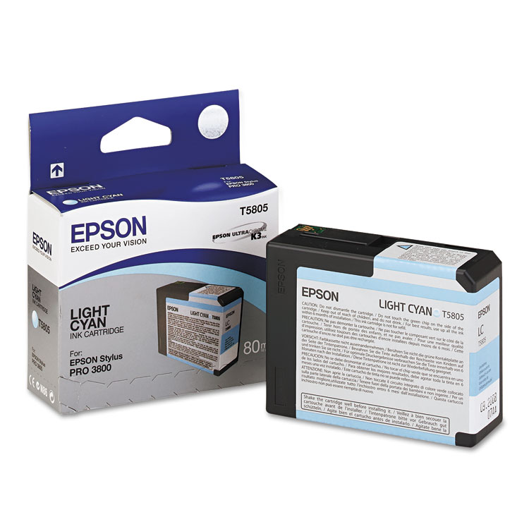Epson T580500 UltraChrome K3 Ink, Light Cyan (EPST580500)