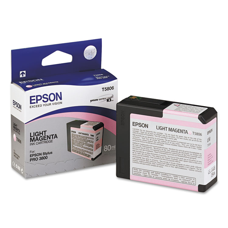 Epson T580600 UltraChrome K3 Ink, Light Magenta (EPST580600)