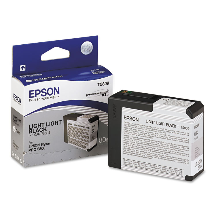 Epson T580900 UltraChrome K3 Ink, Light Light Black (EPST580900)