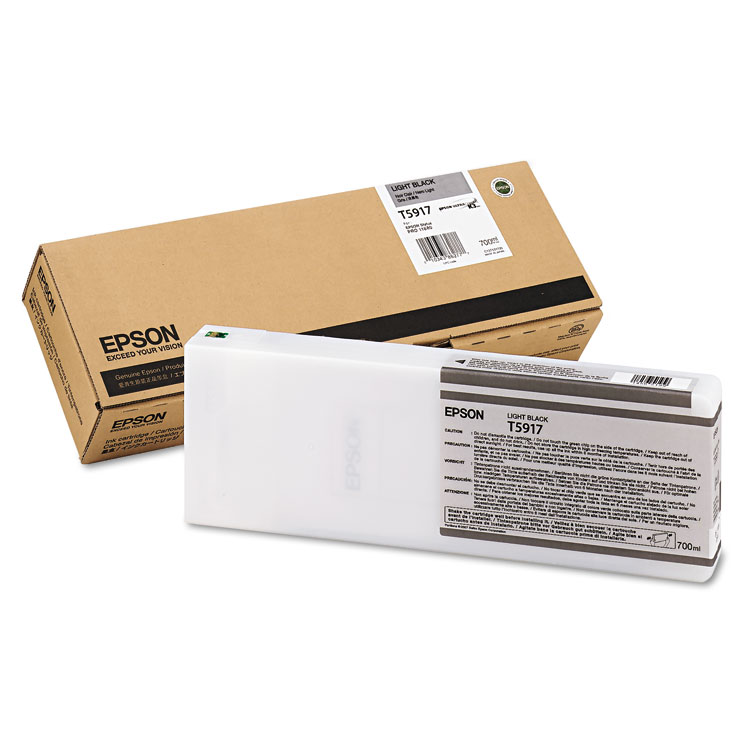Epson T591700 (59) UltraChrome K3 Ink, Light Black (EPST591700)