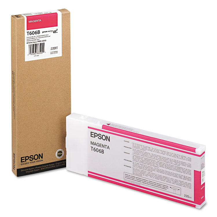 Epson T606B00 Ink, Magenta (EPST606B00)