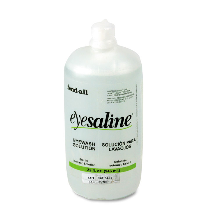 Honeywell Fendall Eyesaline Eyewash Bottle Refill, 32 oz Bottle, 12/Carton (FND320004550000)