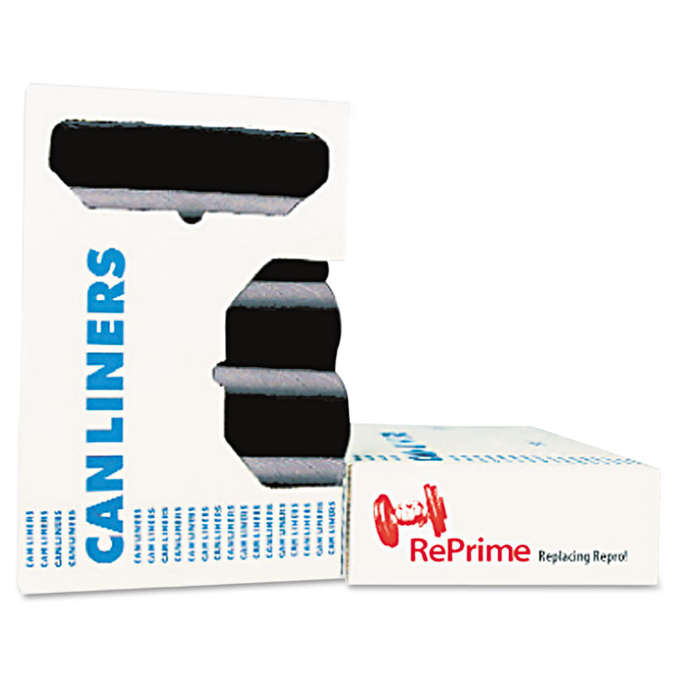 AccuFit Linear Low Density Can Liners with AccuFit Sizing, 32 gal, 0.9 mil, 33" x 44", Black, 20 Bags/Roll, 5 Rolls/Carton (HERH6644TKR01)