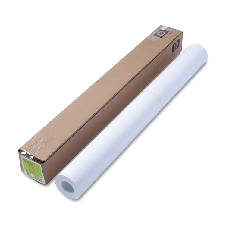 HP DesignJet Large Format Paper for Inkjet Prints, 4 mil, 36" x 150 ft, White (HEWC1861A)