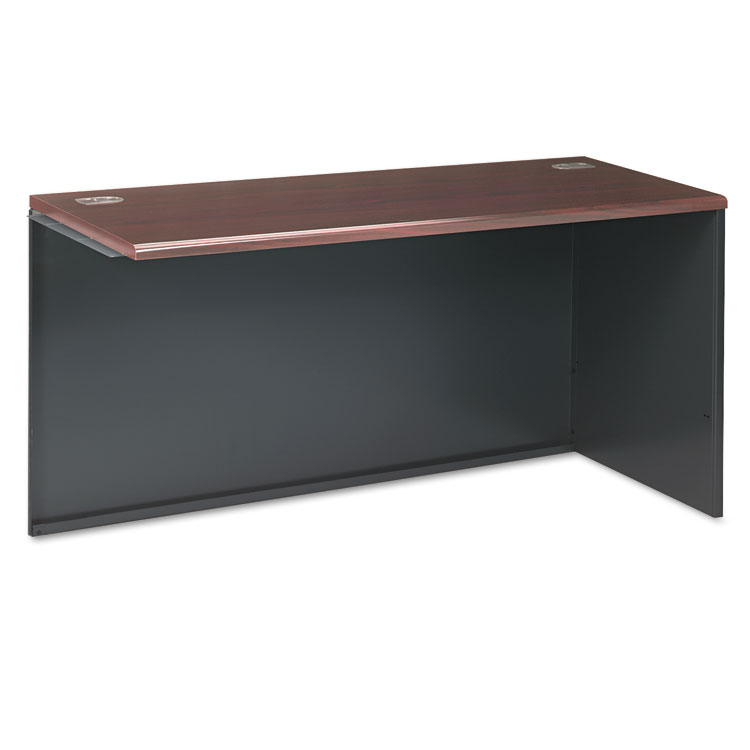 HON 38000 Series Return Shell, Right, 60w x 24d x 29.5h, Mahogany/Charcoal (HON38945RNS)