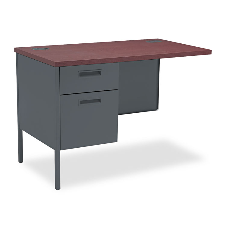 Classic Metro Classic Series Workstation Return, Left, 42w x 24d x 29.5h, Mahogany/Charcoal (HONP3236LNS)