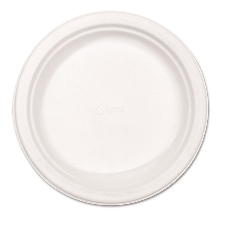 Chinet Paper Dinnerware, Plate, 8.75" dia, White, 500/Carton (HUH21227)