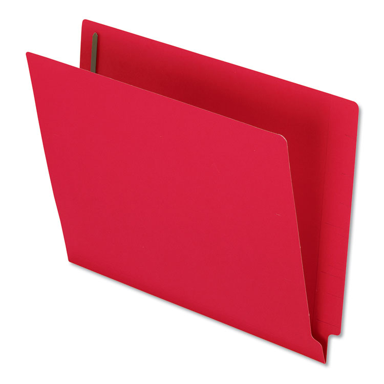 Pendaflex Colored Reinforced End Tab Fastener Folders, 0.75" Expansion, 2 Fasteners, Letter Size, Red Exterior, 50/Box (PFXH10U13R)