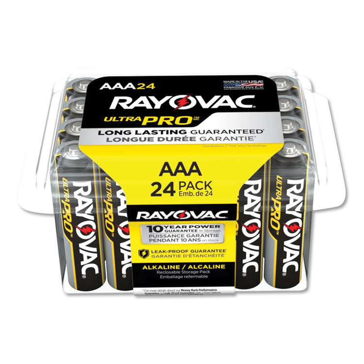 Rayovac Ultra Pro Alkaline AAA Batteries, 24/Pack (RAYALAAA24PPJ)